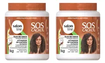 Comprar Ativador Cachos Salon Line 1kg Sos Cachos Oleo Coco - 2un