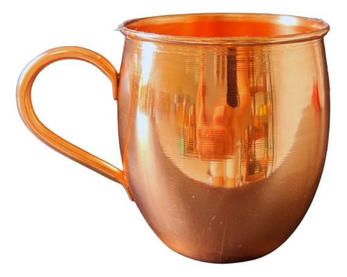 Caneca Moscow Mule Barril 100% Cobre Lisa 500 Ml