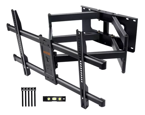 FORGING MOUNT Soporte de soporte de TV de brazo largo, brazo articulado  doble, soporte de pared para TV de movimiento completo con extensión de 43