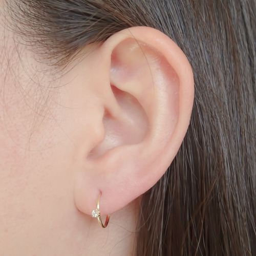 Amor Eterno - Arracadas Destello / Piercing / Oro 10k