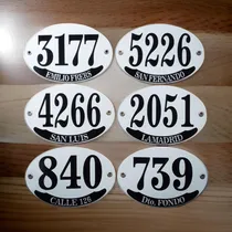 Comprar Chapas Con Numeracion Y Direccion Para Casas Apto Exterior