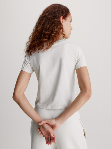 Polera Varsity Baby Blanco Calvin Klein