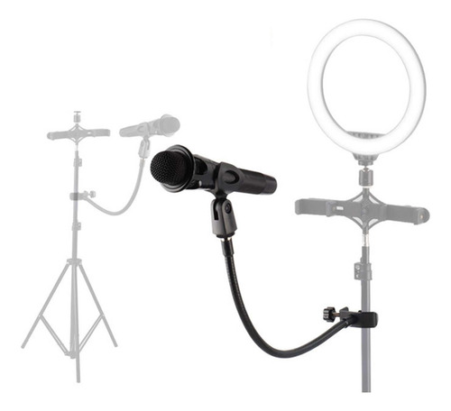 Micrófono De Hierro Clips De Tubo Flexible Brazo De