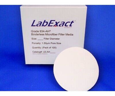 Labexact Leah1500-2 Glass Microfiber Filter,15.0cm,pk50 Oaa