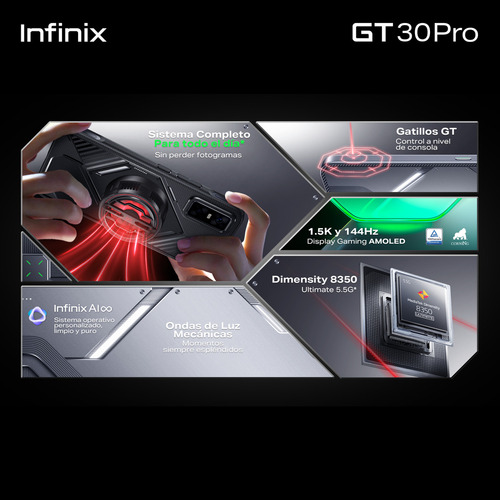 Infinix Gt 30 Pro 5g Dual Sim 256 Gb 12 Gb Ram Ceniza Sombra