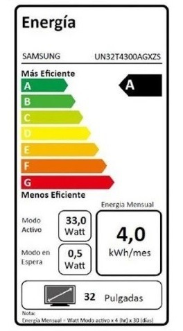 Imagen 3 de 4 de Led Smart Tv Samsung 32 Hd 32t4300