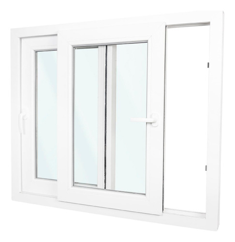 Ventanal Pvc Termopanel Europea Blanca Corredera 300x200 Blanco