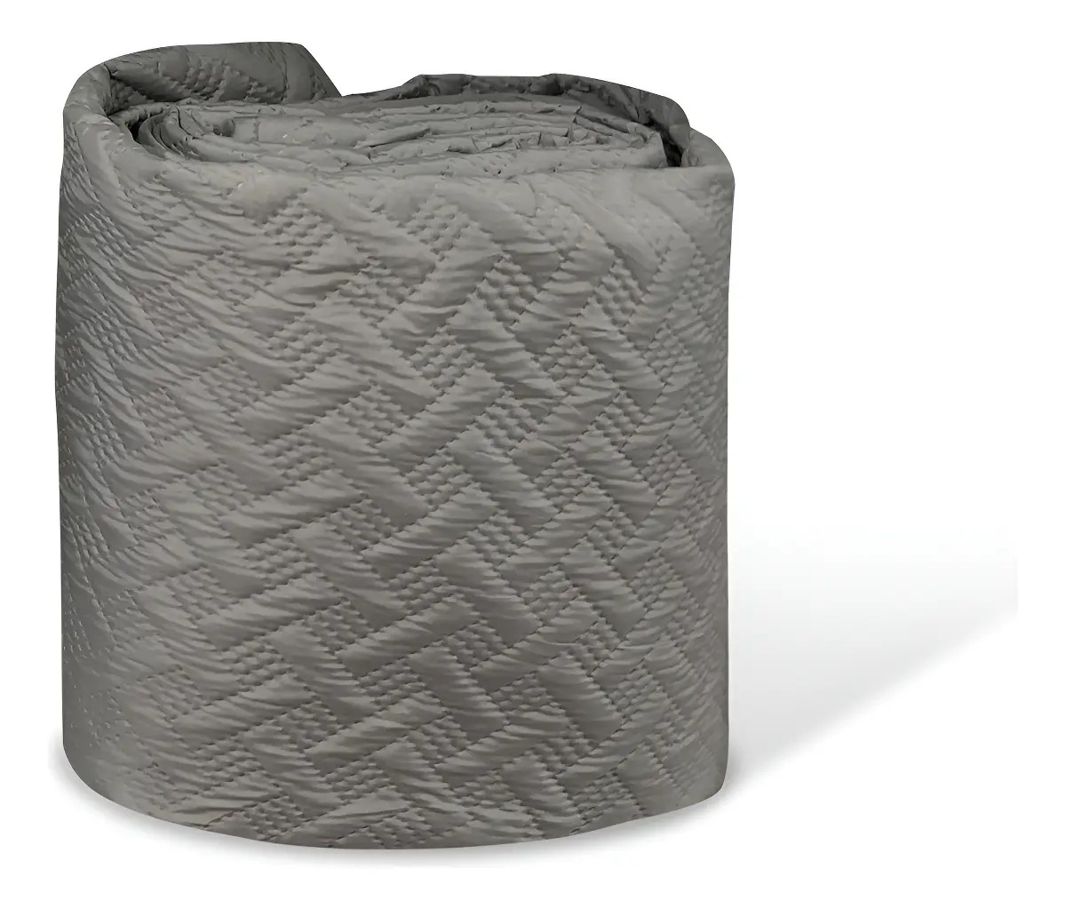 Colcha Reversible Matrimonial/queen Suave Fresca + 2 Fundas Gris Oscuro