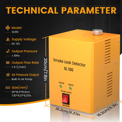 Detector De Fugas De Máquina De Humo Automotriz, Sistema De