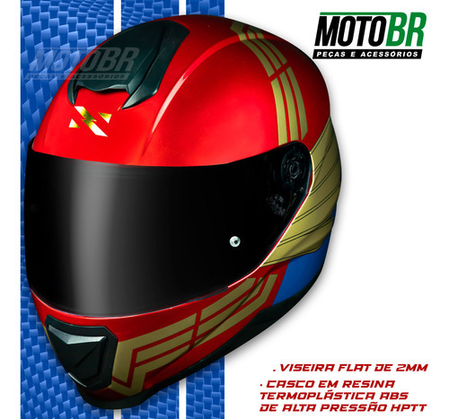 Capacete Norisk Razor Mulher Maravilha Vermelho Feminino Fxm Cor WW84 Tamanho do capacete 54 / XS