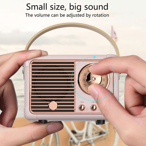 Bocina Retro Estéreo Ble 5.0 Vintage Speaker W