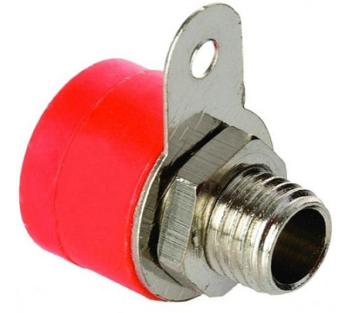 10 Conector Jack Hembra Banana 4 Mm 5 Negro Y 5 Rojo
