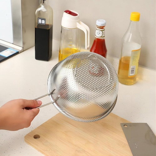 S Colador De Lavabo De Acero Inoxidable Greatlink Con Asa