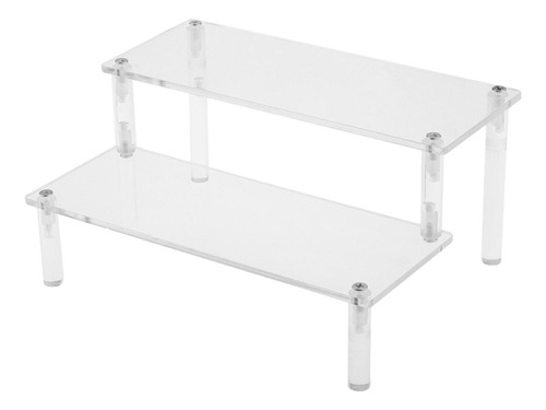 Neumático Transparente Estante De 2 Niveles 25cm 2 Niveles