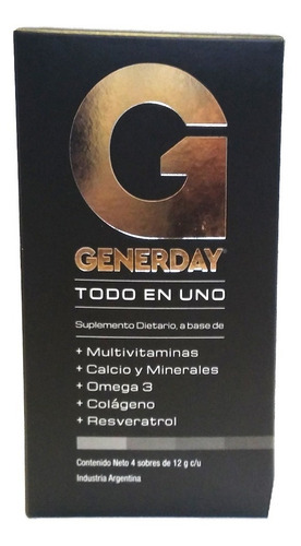 Generday Todo En Uno. Estuche X 4 Sobres. De Fábrica.