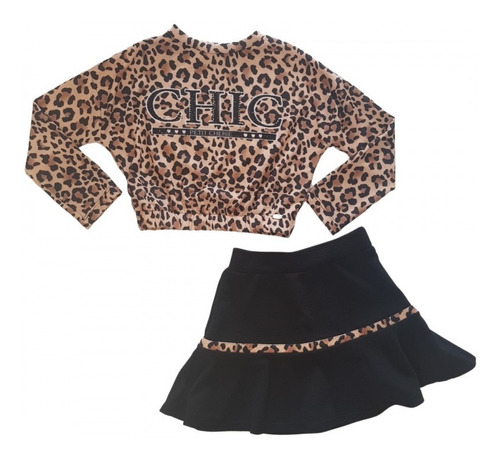 Imagem 2 de 5 de Conjunto Infantil Oncinha Chic 80372 Petit Cherie