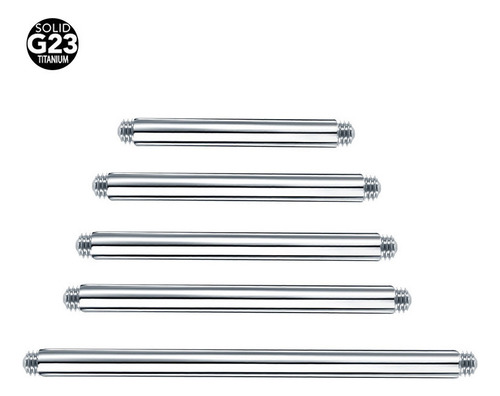Piercing De Titanio Con Mástil De 1,2 X 16 Mm Con Dientes M1