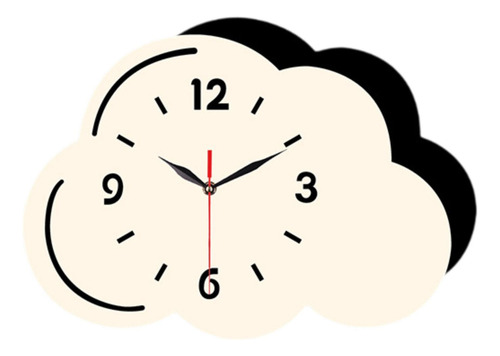 Reloj De Pared Con Diseño De Nubes, Reloj Decorativo