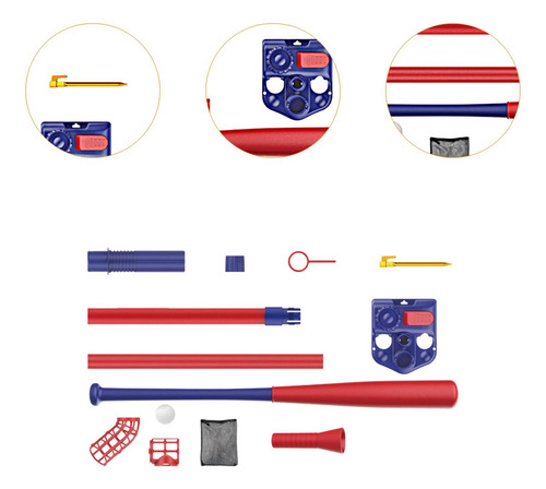 Máquina De Lanzamiento De Béisbol Para Niños, Juegos Azul