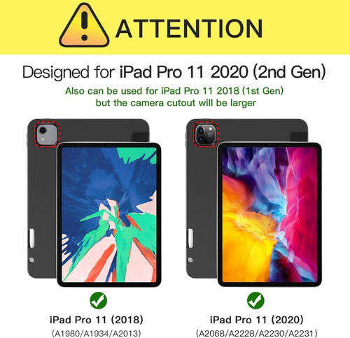 Apple iPad Pro 2018 2020 11 Ztotopcase Estuche Funda Case