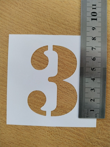 Stencil Kit Números Y # Numeral Altura 7 Cm Noreste Ideas