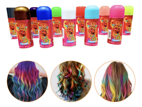 Spray Pinta Pelo Color Instantáneo Lavable X85gr- Fucsia