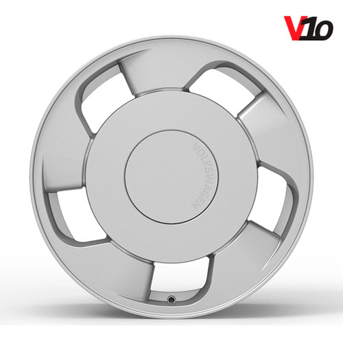 Roda Volcano Aro 15 V-10 Orbital 4x100 Gol Saveiro + Cor Prata