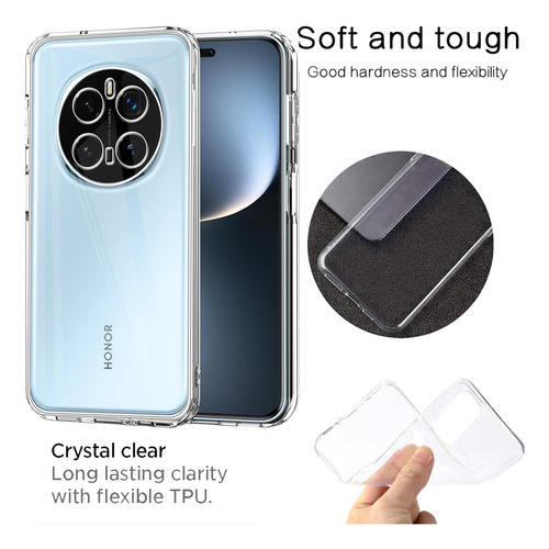 Funda Silicona Tpu Suave Carcasa Para Honor Magic 7 Pro+mica Transparente Huawei Honor Magic 7 Pro