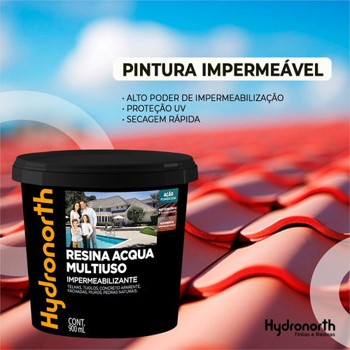 Resina Multiuso Hydronorth Incolor Brilhante Impermeavel