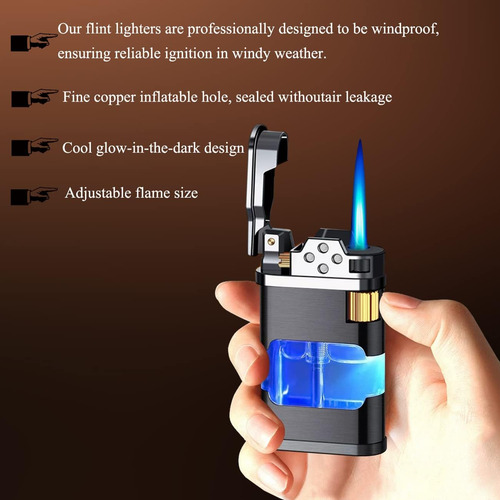 Encendedor De Llama De Chorro De Metal, Encendedor Inflable