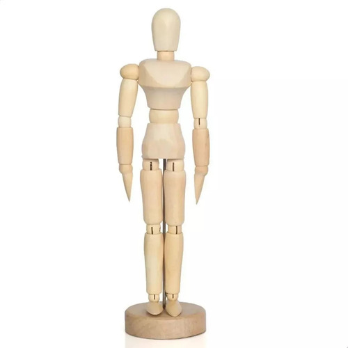 1 Maniquí Articulado De Madera Con Forma De Muñeca, Modelo D