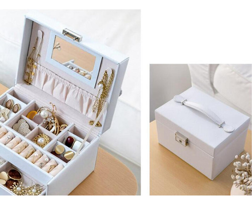 Caja Organizadora De Joyas De 3 Capas, Estuche De Viaje Para