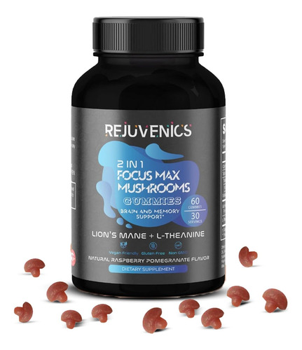 Rejuvenics Focus Max - Gomitas De Apoyo Para El Cerebro Y La