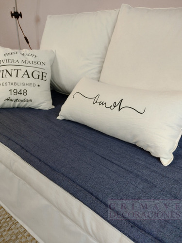 Imagen 2 de 5 de Pillow Protector Asiento Sillon Tusor 3 Cuerpos. E/todo Pais