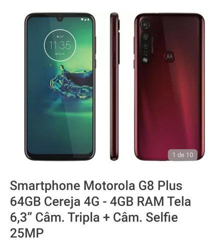 Imagem 1 de 1 de Moto G8 Plus Novo