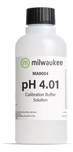 Solución Buffer Ph 4.01 Botella 230 Ml Milwaukee Ma9004