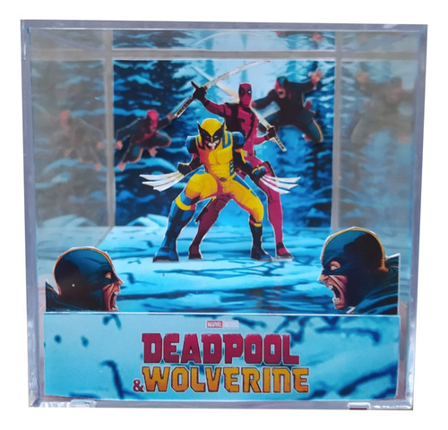 Cubo Diorama Deadpool & Wolverine