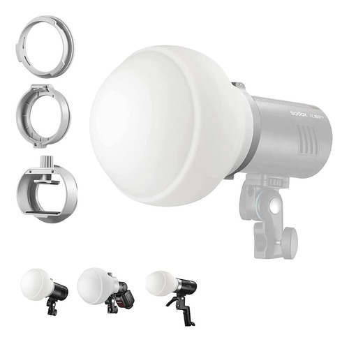 Kit De Domo Cúpula Difusora Godox Ml-cd15 Con 3 Adaptadores