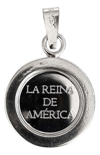 Dije Medalla Virgen De Guadalupe En Plata Pura 999 Con Zirco