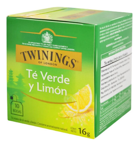 Te Twinings Green Lemon 10 Sobres