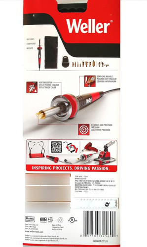 Set De Pirógrafo Weller 15 Piezas 25w - Envío Gratis