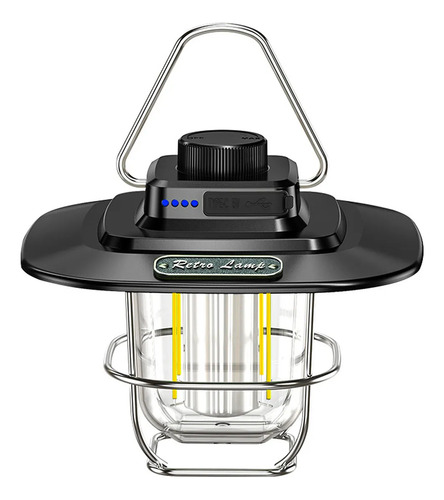 Carpa De Camping Con Linterna Led Recargable Por Usb