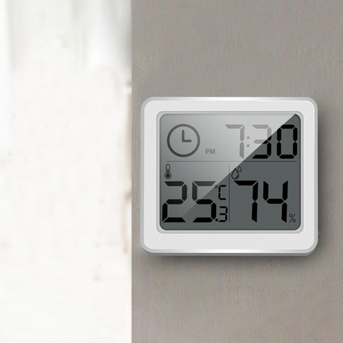 Mini Termómetro Reloj De Interior Monitor De Oficina
