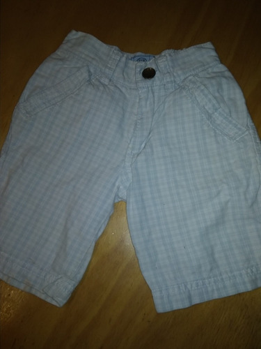 Short Niño Talle 2 Gabardina A Cuadros Casi Nuevo 