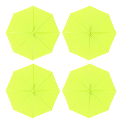 Tapas De Silicona Con Forma De Paraguas Verde, 4 Unidades, S