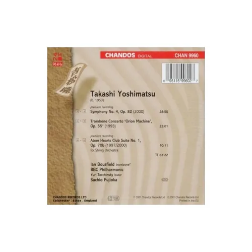 Yoshimatsu/bousfield/fujioka/bbc Phil Symphony 4/trombone Cd