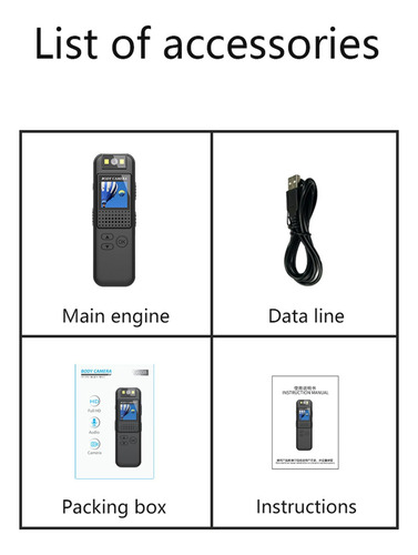 Chenzilin Cs08 Mini Cámara Portátil Con Lente Giratoria 1080p Fhd Cámara De Cuerpo Con Visión Nocturna, Grabadora De Video Para Bicicleta Deportiva Dvr