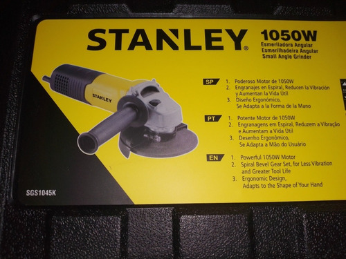 Esmeriladora Angular 4 1/2 Stanley Sgs1045k