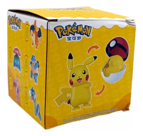 Pokémon Pikachu Articulado Pokebola
