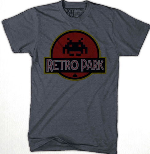 Space Invaders Retro Park Playera J Rott Wear